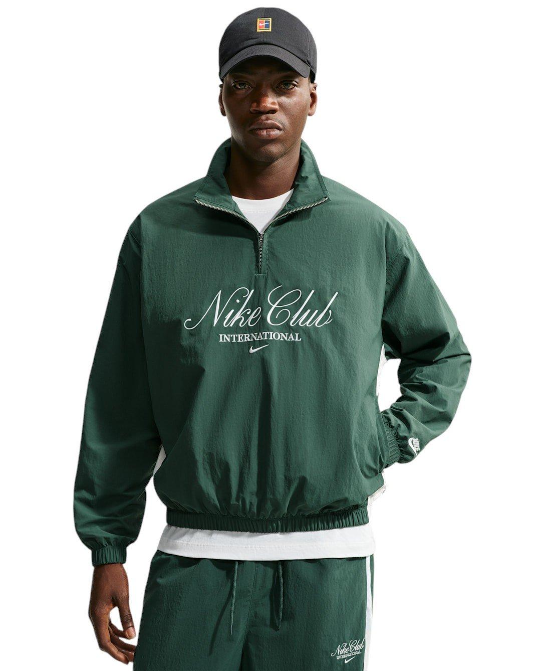 Nike Men's Sportswear Club 1/2 Zip Jacket - GREEN